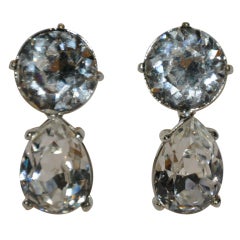 Kenneth Lane Huge diamond drop earrings