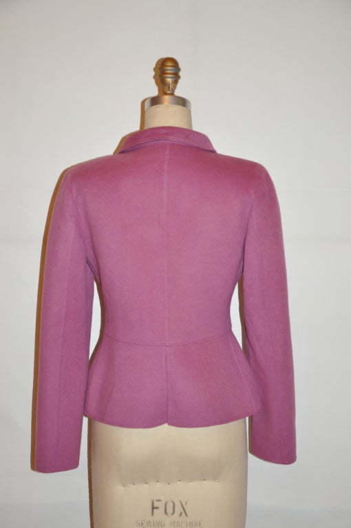 Brown Valentino lavender double-face jacket For Sale