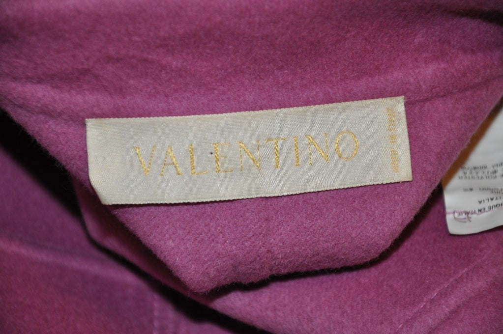 Valentino lavender double-face jacket For Sale at 1stDibs