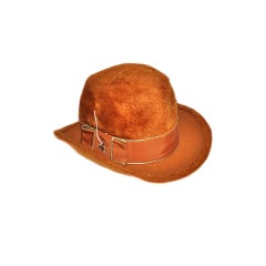 Used Mr. John Golden brown felted hat