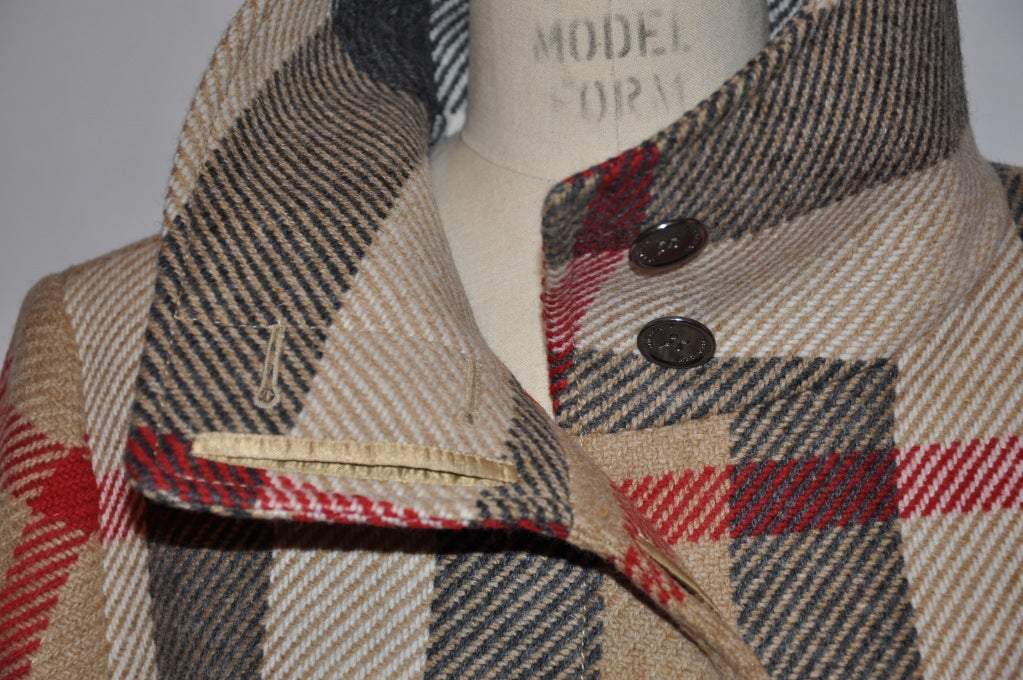 Burberrys signature plaid wool coat 1