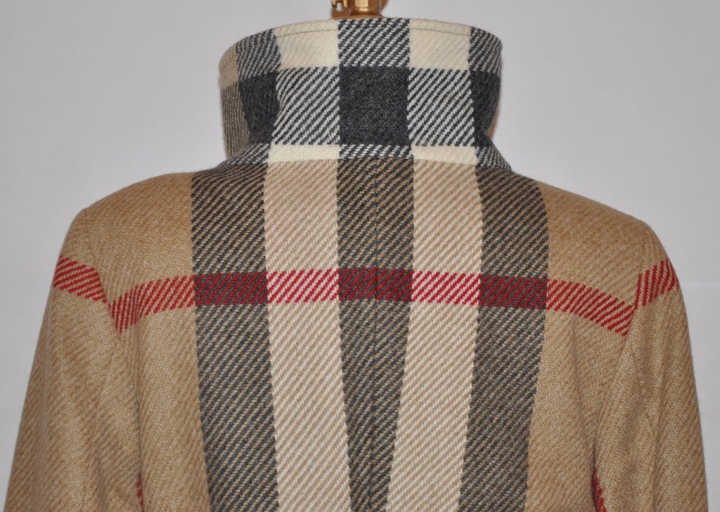 Burberrys signature plaid wool coat 2