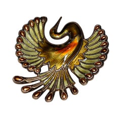 Vintage David Andersen Large Bird Brooch