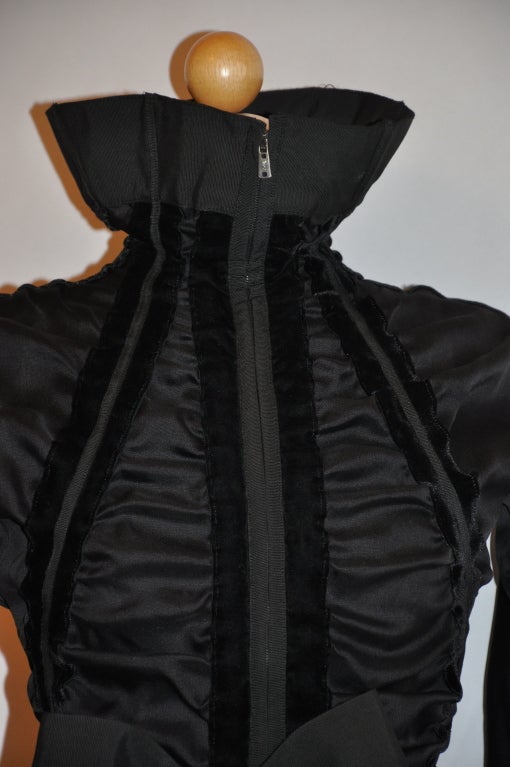Icône Tom Ford for Yves Saint Laurent - Top noir à ruban zippé Pour femmes en vente