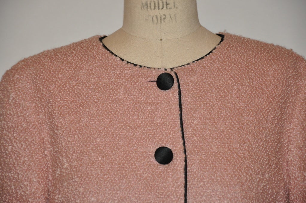 Fendi: „Fendi“  Rosafarbene Jacke aus Wolle für den Mund (Braun) im Angebot