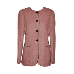 Used Fendi  pink bouche wool jacket