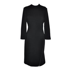 Rare Geoffrey Beene Asymmetric cut zipper detailed dress 11