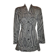 Alma Black & White Paisey print jacket 11