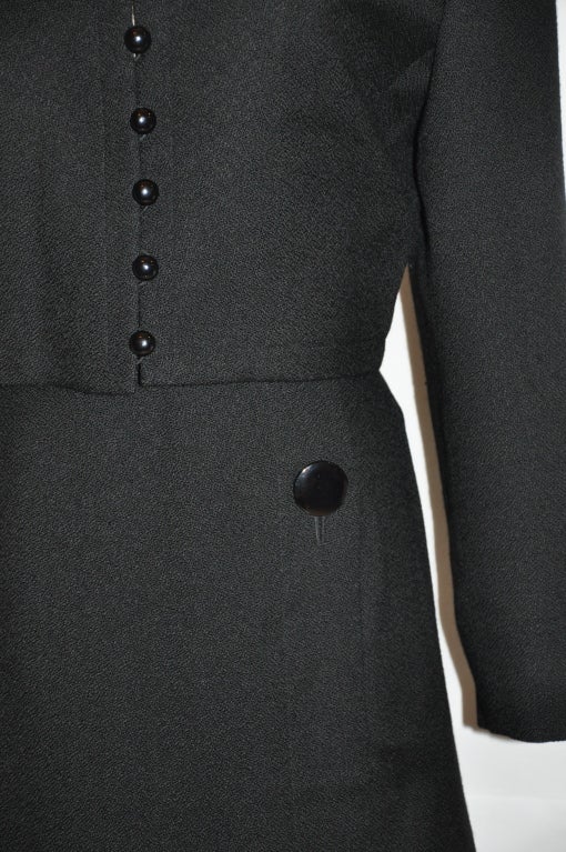 Yves Saint Laurent - Ensemble en laine noire Pour femmes en vente