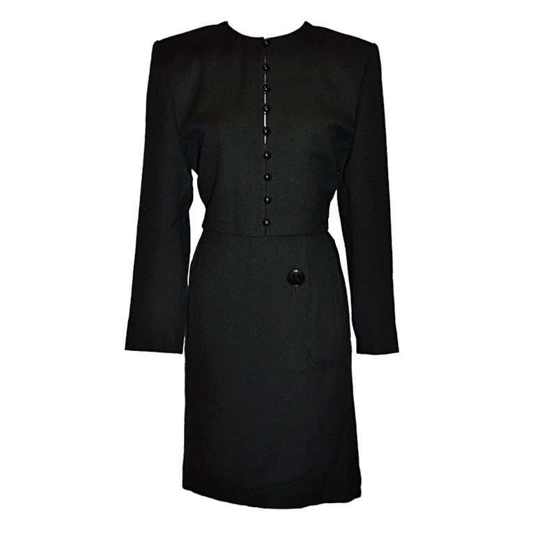 Yves Saint Laurent - Insieme in lana nera in vendita