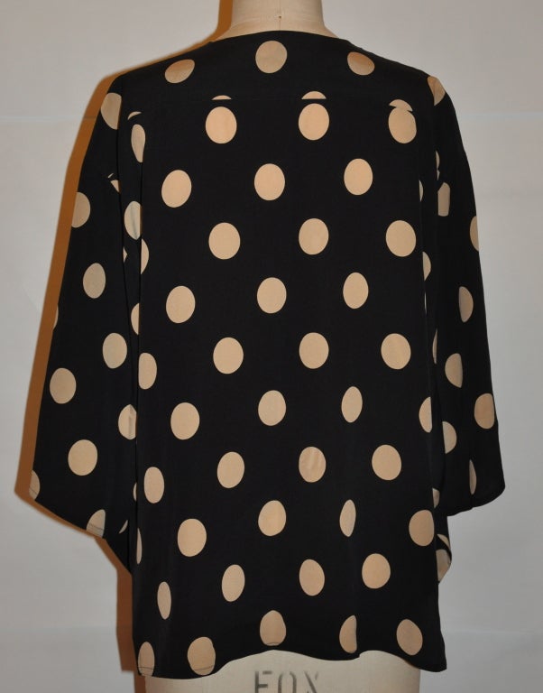 Gianfranco Ferre black and white silk polka-dot jacket For Sale at ...