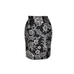 Emanuel Ungaro Black & White floral skirt