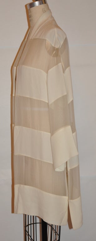 Beige Alma Couture ivory kimono-style jacket