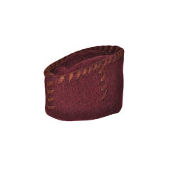 Prada Burgundy Alpaca wool close-fitting hat 8