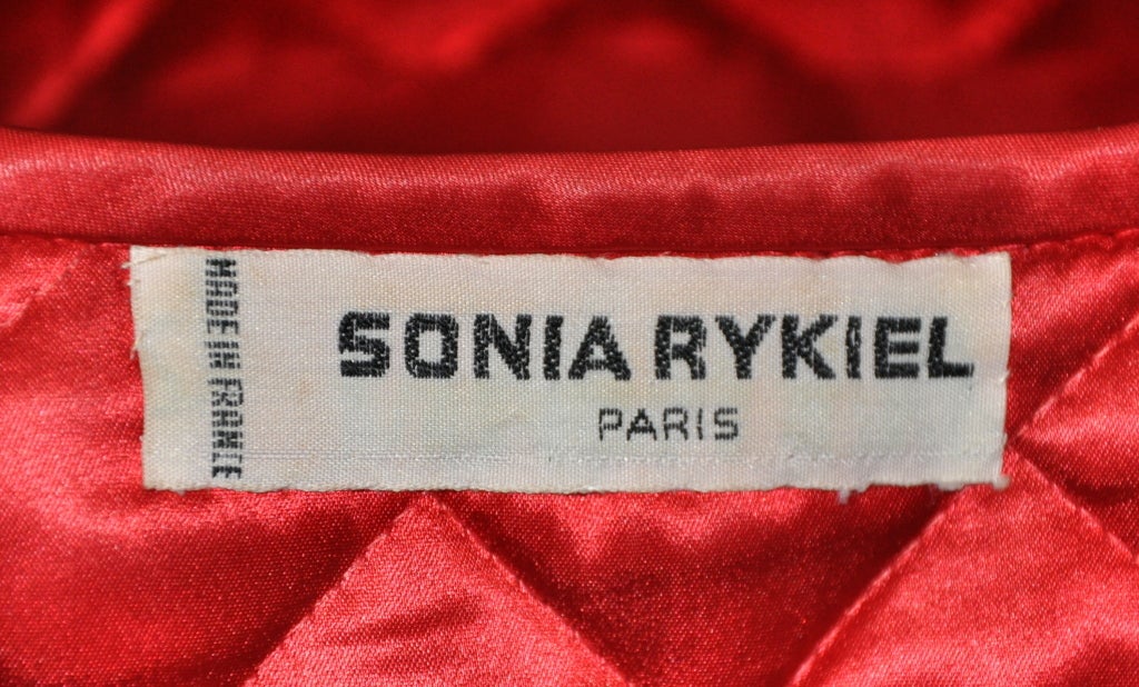 Sonia Rykiel Red quilted vest 1
