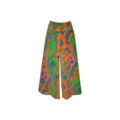 Vintage Velour floral print maxi skirt
