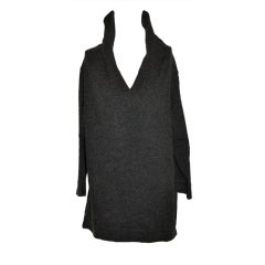 Jean Paul Gaultier charcoal wool bend pullover 3