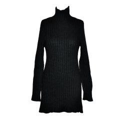 Dolce & Gabbana black wool blend turtleneck