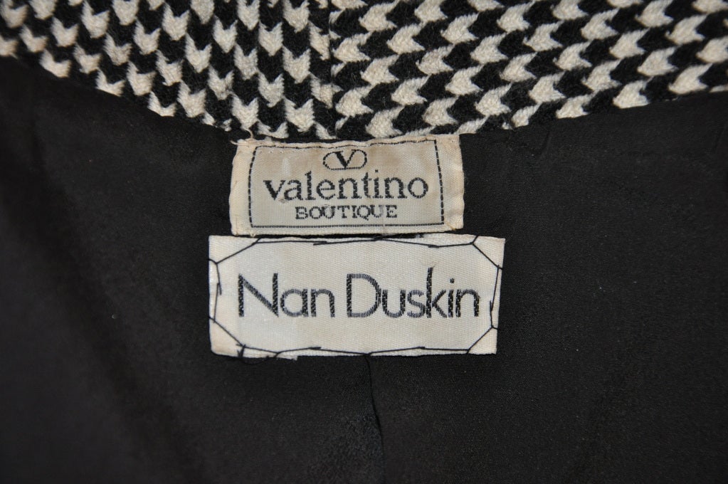 Women's Valentino black & White wool jacket