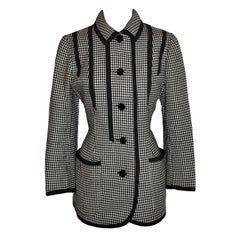 Vintage Valentino black & White wool jacket