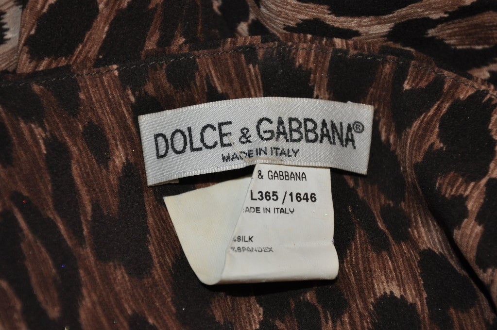 dolce and gabbana leopard print dress