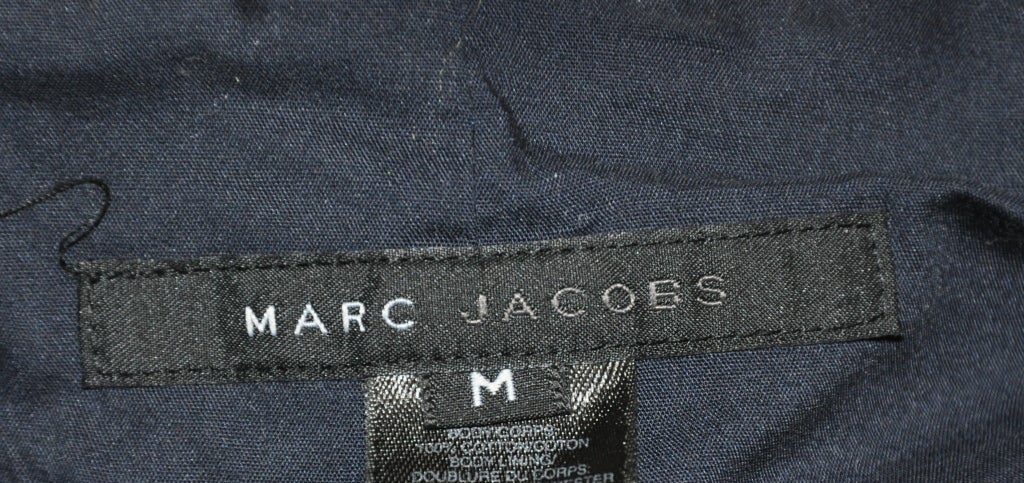 Beige Marc Jacobs Zebra stripe canvas spring coat For Sale