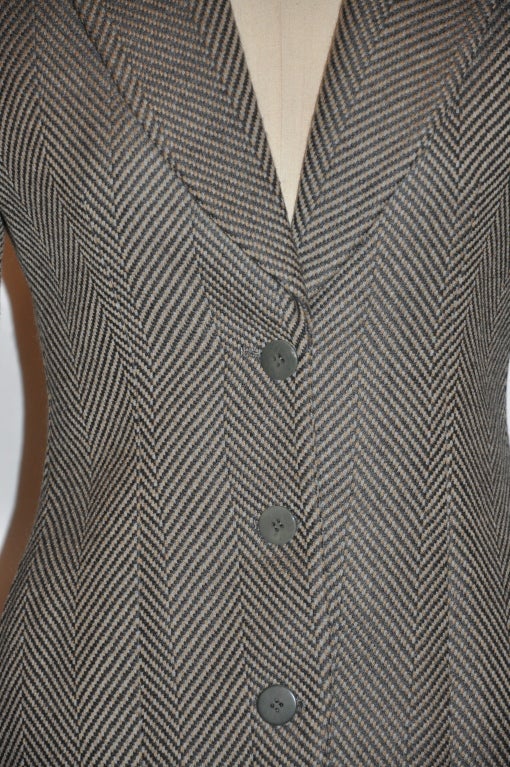 Giorgio Armani Chaqueta de espiga en mezcla de lana y cachemira Gris en venta