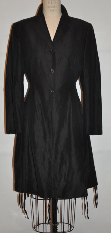 Nero JeanPaul Gaultier giacca asimmetrica versatile con gonna a matita in vendita