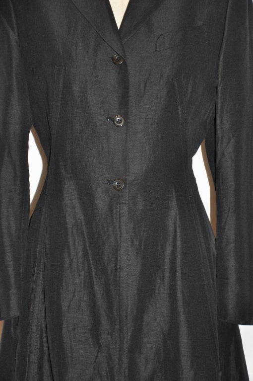 Black JeanPaul Gaultier versatile asymmetric jacket with pencil skirt For Sale