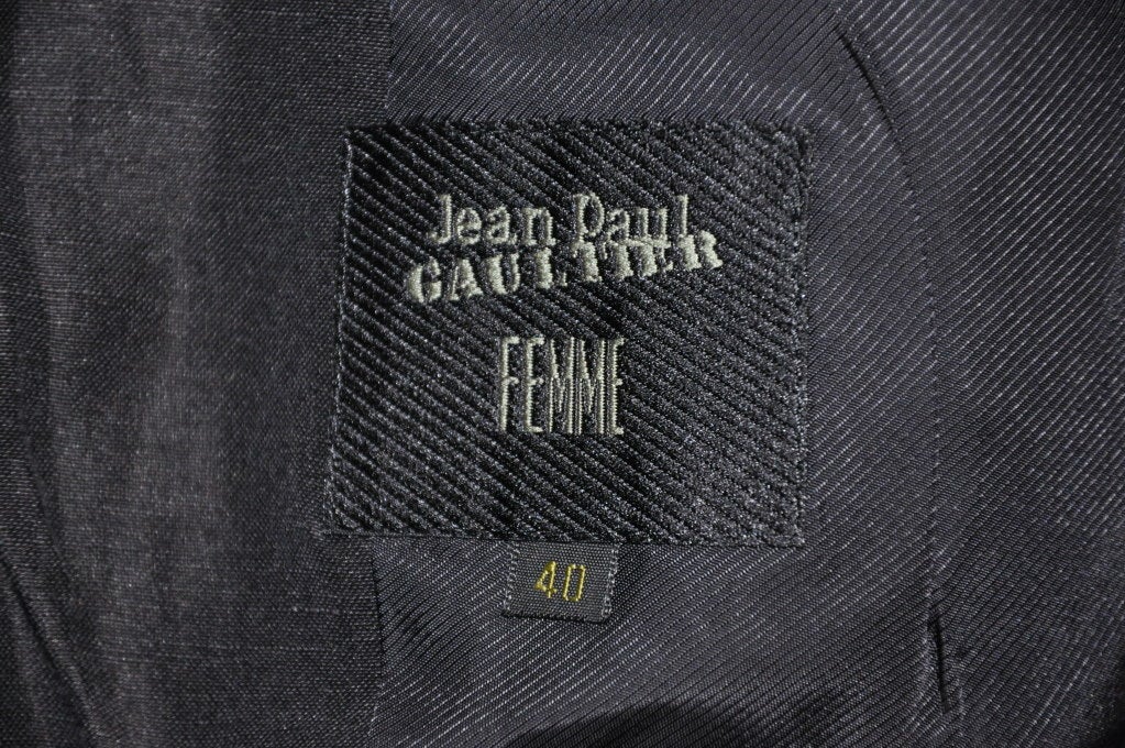 JeanPaul Gaultier giacca asimmetrica versatile con gonna a matita in vendita 2