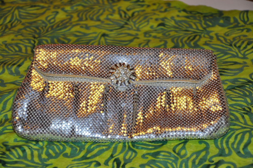 Whiting & Davis Silver Mesh clutch