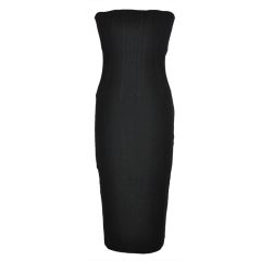 Dolce & Gabbana black strapless cocktail dress