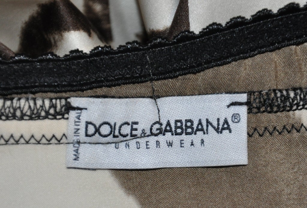 Dolce & Gabbana brown zebra-print lace bustier 1
