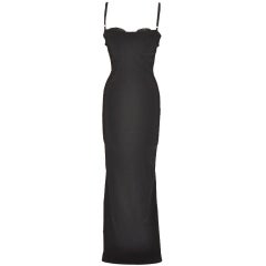 Dolce & Gabbana black body-hugging spandex-blend cocktail dress