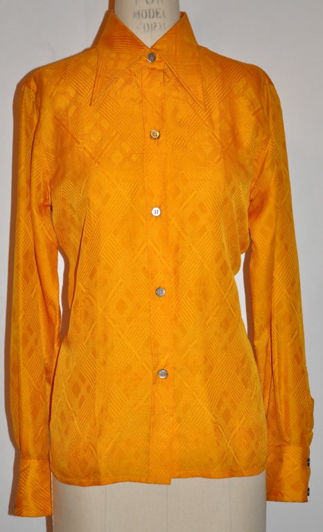 Camisa clásica de botones de seda Valentino 