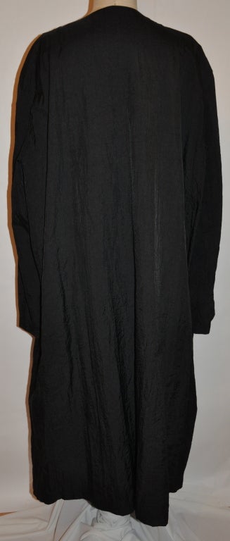 Women's or Men's Yohji Yamamoto pour homme black asymmetric coat