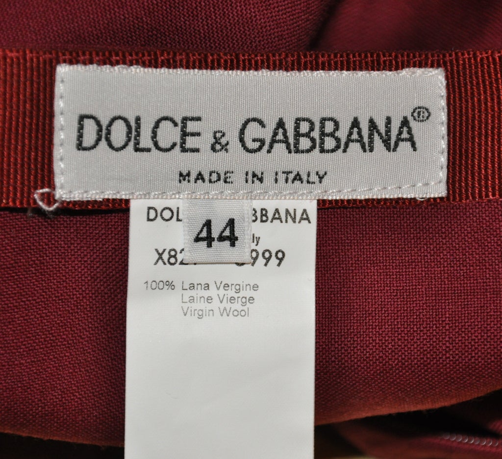 Women's Dolce & Gabbana Bordeux ensemble