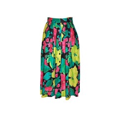 Jaeger multi-color floral skirt 5