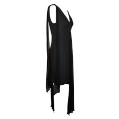 Vestido de cóctel negro "Ribbon" de Moschino