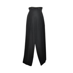 Yves Saint Laurent black tuxedo trouser with "Bow"