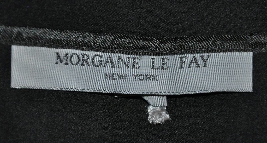 Morgane Le Fay black chiffon tunic For Sale 1