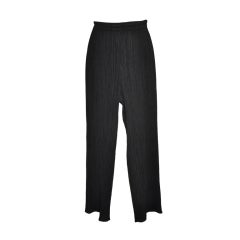 Schwarze Plissee-Hose von Issey Miyake