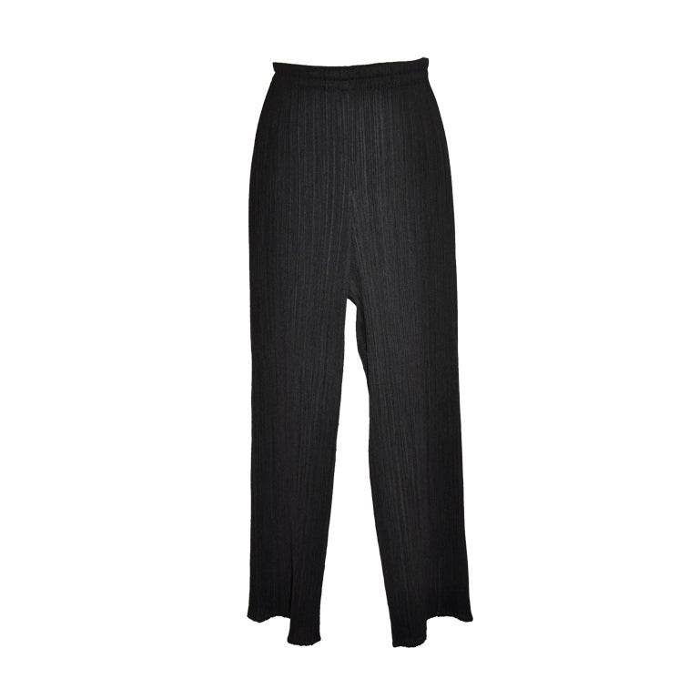 Issey Miyake black pleated pant For Sale