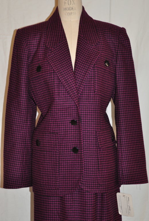 Pierre Balmain black and Purple ensemble For Sale at 1stDibs | balmain ...