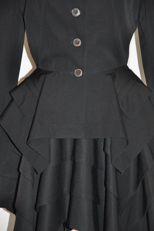 Jean Paul Gaultier Jeans - Giacca asimmetrica a strati in vendita 2