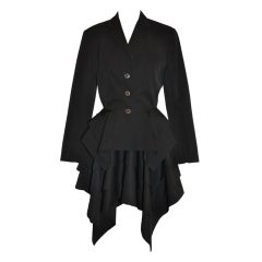 Jean Paul Gaultier asymmetrical tier jacket ensemble 4