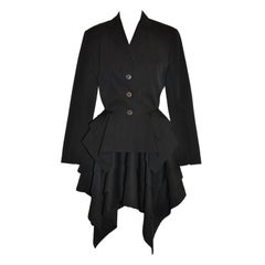 Jean Paul Gaultier asymmetrical tier jacket ensemble