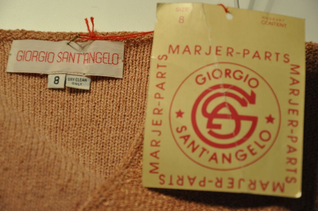 Giorgio di Sant'angelo Vestido tricolor Marrón en venta
