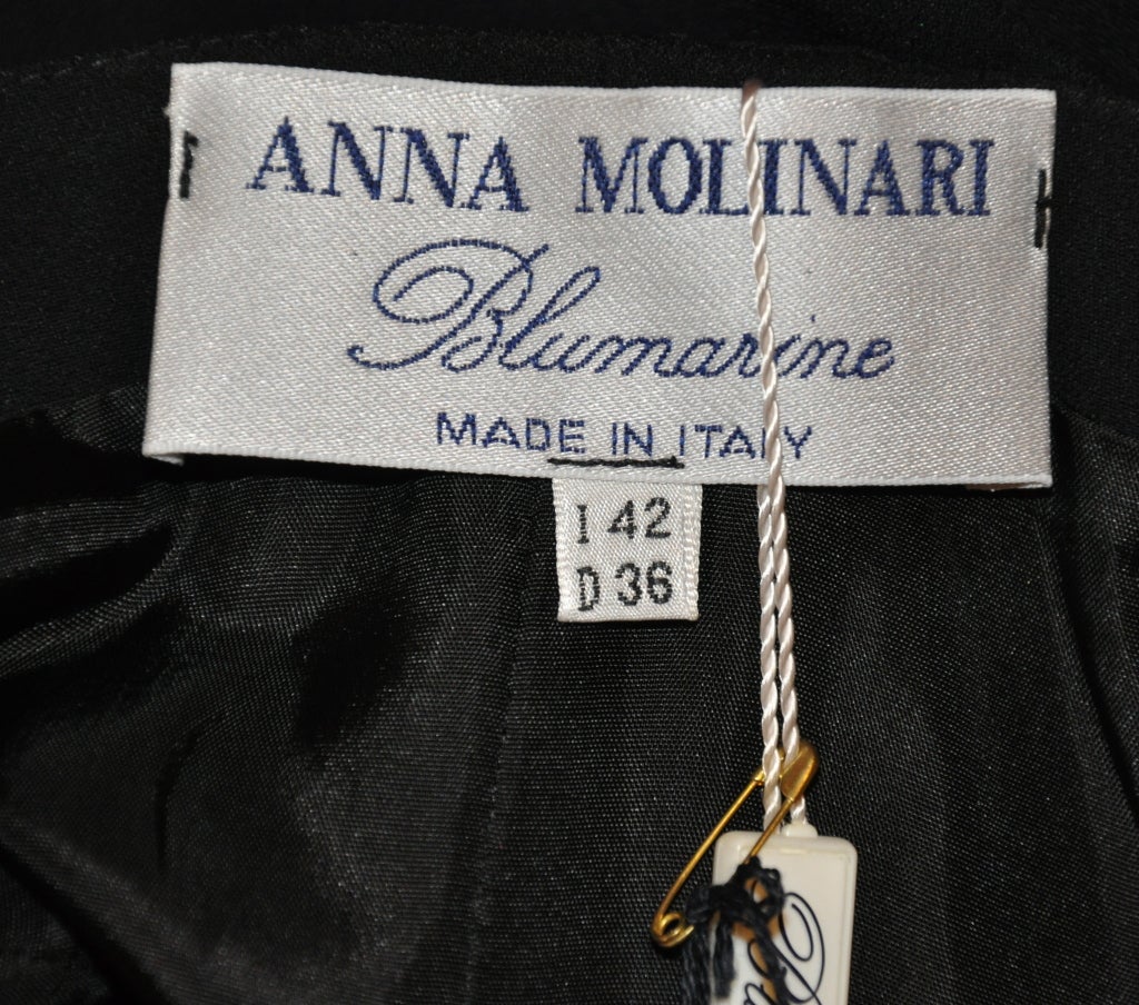 Anna Molinari black cocktail dress For Sale at 1stDibs | anna molinari ...