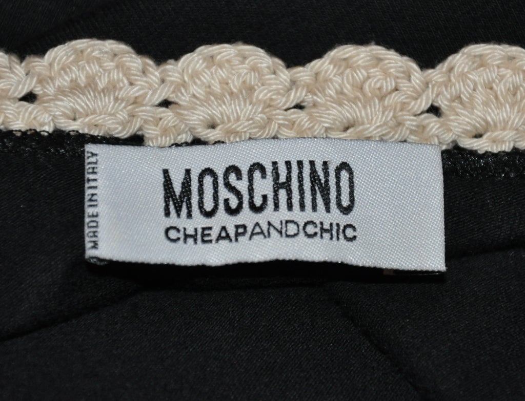moschino crochet top